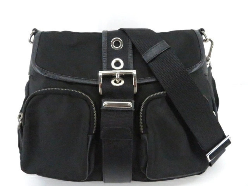 Prada Bag Shoulder Calf Black